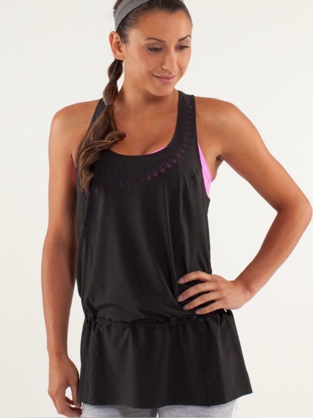 Lululemon Run: Light As Air Tunic Black